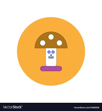 In flat design halloween icon vector image