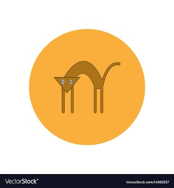 In flat design halloween icon vector image