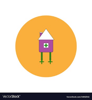 In flat design halloween icon vector image