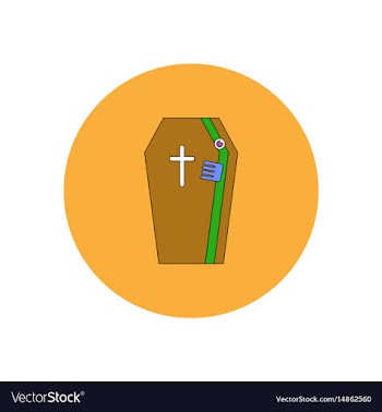 In flat design halloween icon vector image