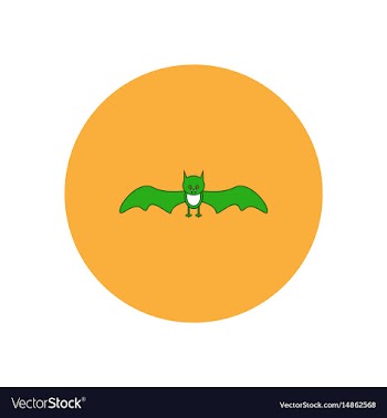 In flat design halloween icon vector image