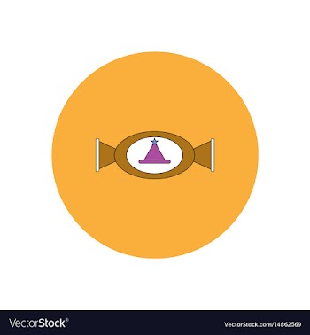 In flat design halloween icon vector image