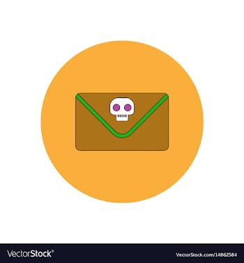 In flat design halloween icon vector image