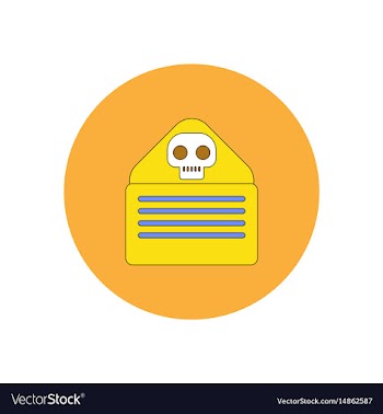 In flat design halloween icon vector image