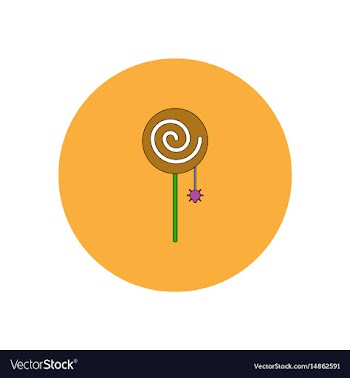 In flat design halloween icon vector image