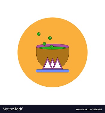 In flat design halloween icon vector image