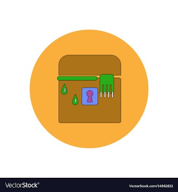 In flat design halloween icon vector image
