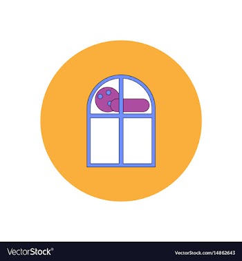 In flat design halloween icon vector image
