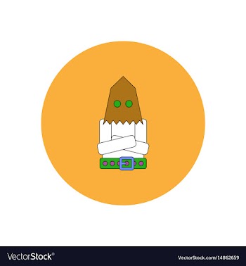 In flat design halloween icon vector image