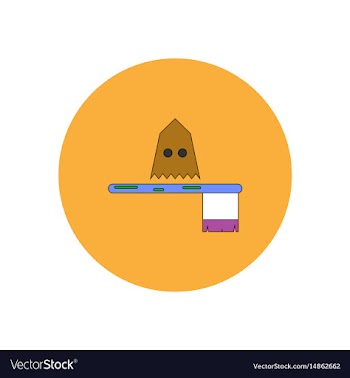In flat design halloween icon vector image