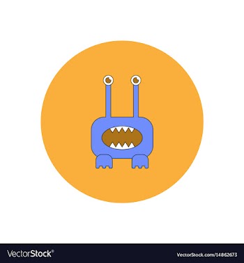 In flat design halloween icon vector image