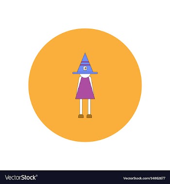 In flat design halloween icon vector image