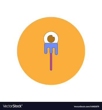 In flat design halloween icon vector image