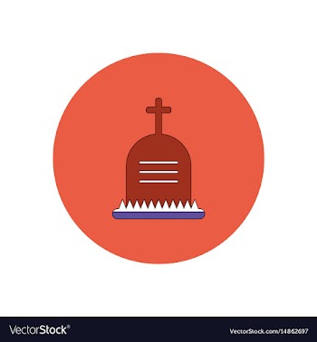 In flat design halloween icon vector image