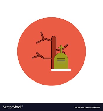 In flat design halloween icon vector image