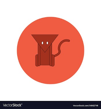 In flat design halloween icon vector image