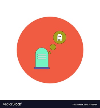 In flat design halloween icon vector image
