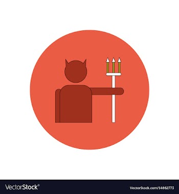 In flat design halloween icon vector image