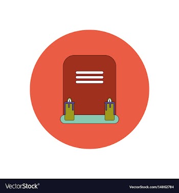 In flat design halloween icon vector image