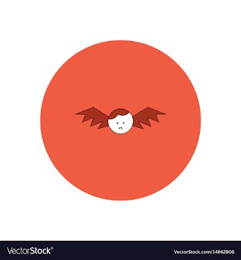 In flat design halloween icon vector image