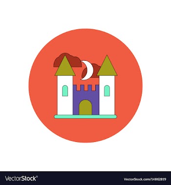 In flat design halloween icon vector image
