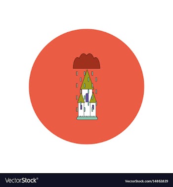 In flat design halloween icon vector image