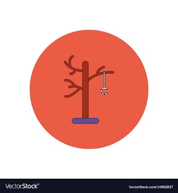 In flat design halloween icon vector image