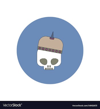In flat design halloween icon vector image