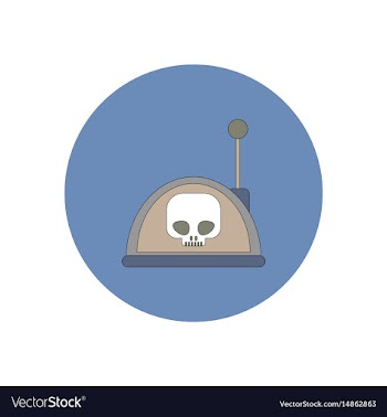 In flat design halloween icon vector image