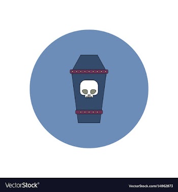 In flat design halloween icon vector image