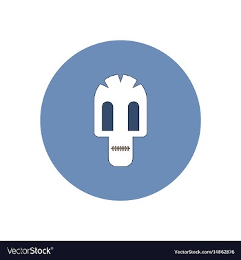 In flat design halloween icon vector image