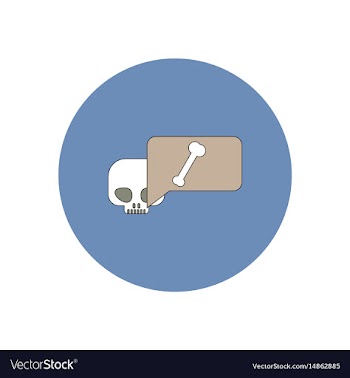 In flat design halloween icon vector image