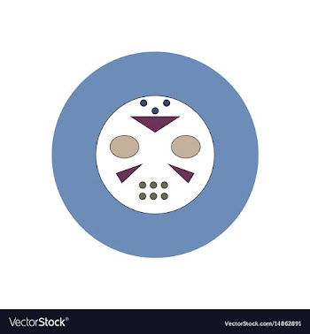 In flat design halloween icon vector image