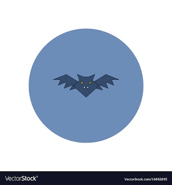In flat design halloween icon vector image