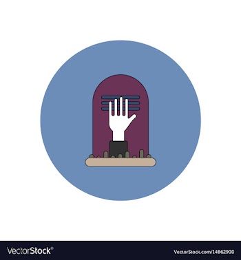 In flat design halloween icon vector image