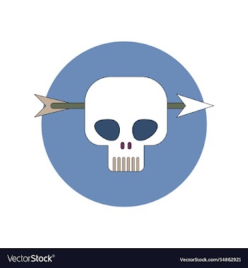 In flat design halloween icon vector image
