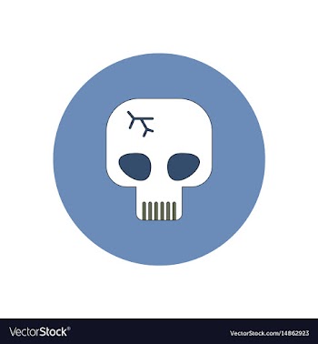 In flat design halloween icon vector image