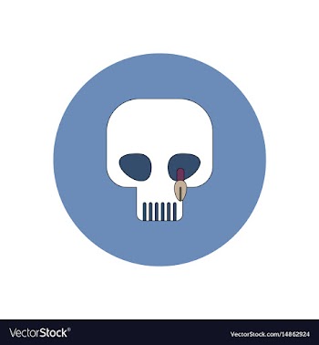 In flat design halloween icon vector image