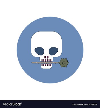 In flat design halloween icon vector image