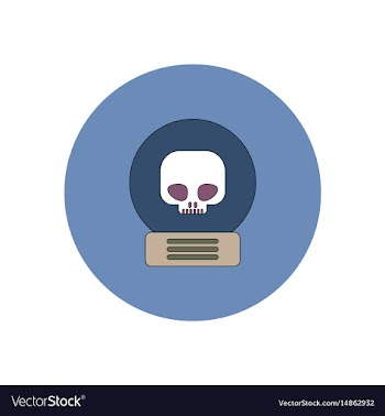 In flat design halloween icon vector image