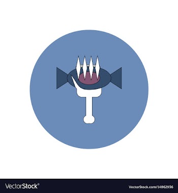 In flat design halloween icon vector image