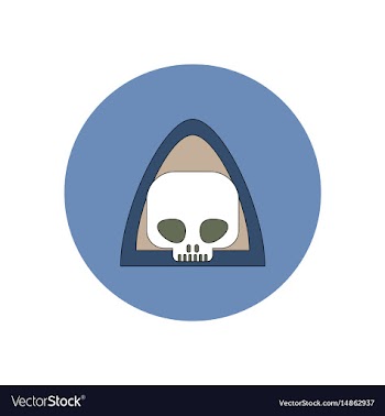 In flat design halloween icon vector image