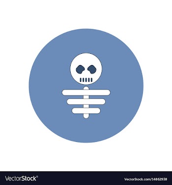 In flat design halloween icon vector image