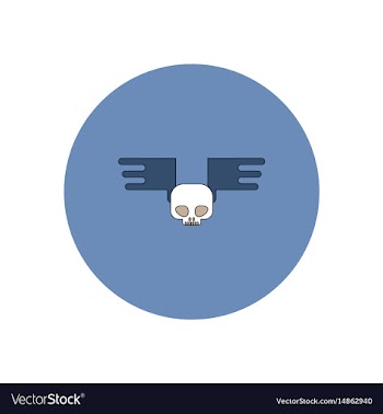 In flat design halloween icon vector image