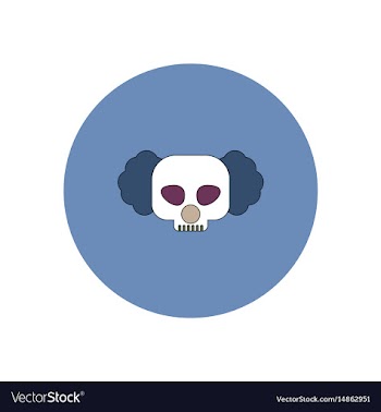 In flat design halloween icon vector image