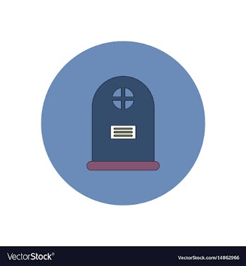 In flat design halloween icon vector image