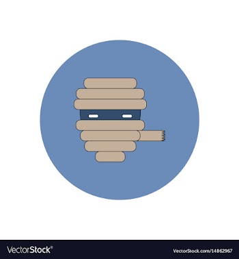 In flat design halloween icon vector image