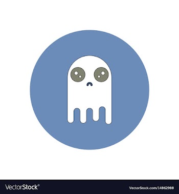 In flat design halloween icon vector image