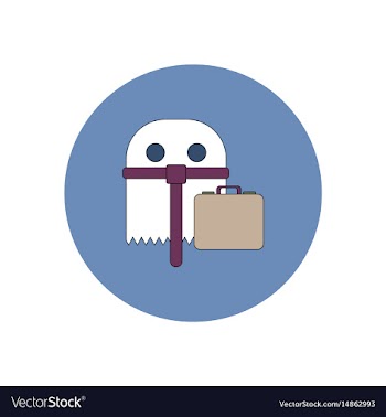 In flat design halloween icon vector image