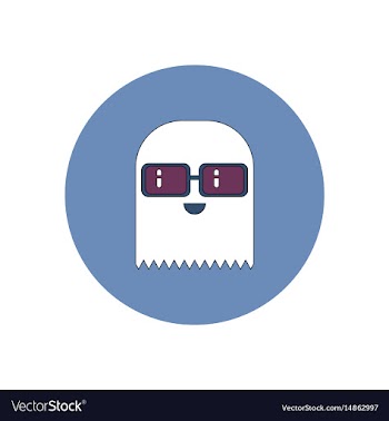 In flat design halloween icon vector image